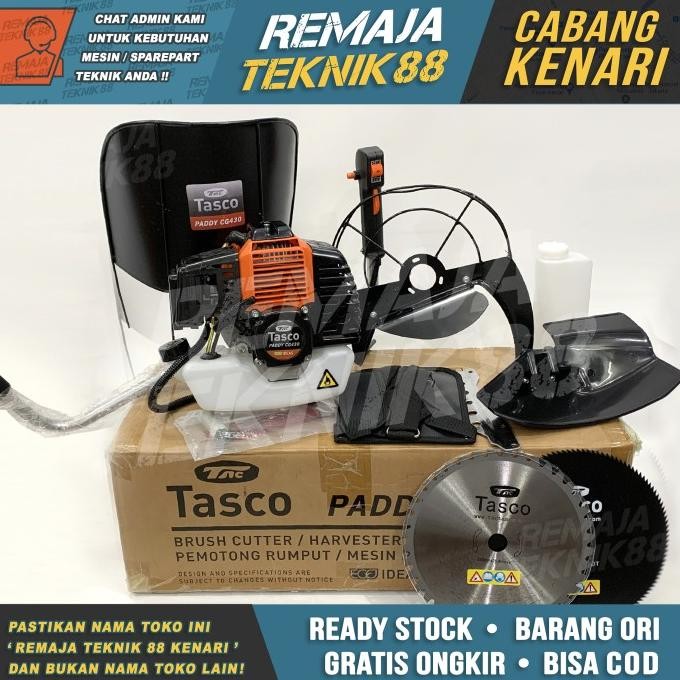 

Terlaris Mesin Pemotong Padi / Tasco Cg 430 / Paddy Reaper Alat Potong Padi 2Tk