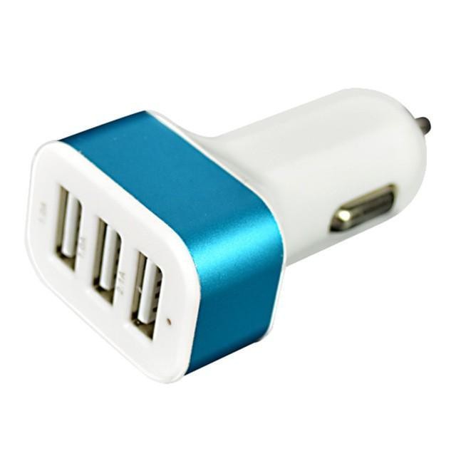 Car Charger 3 Port 6.3A Car Charger 3 Usb Port Charger Mobil 3