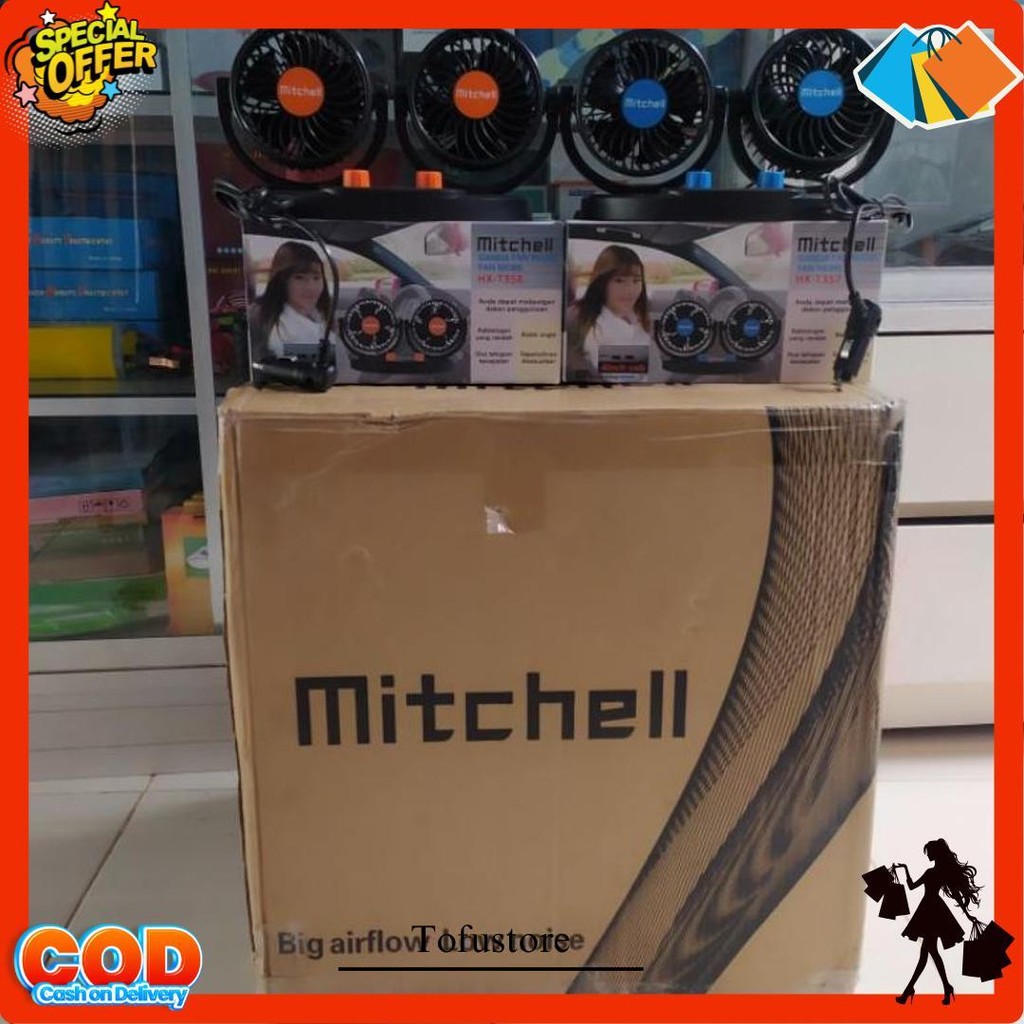 Kipas Mobil Usb / Kipas Mitchell Kipas Angin Mobil 12V Plus Charger Usb/Kipas Mobil 12V Dan 24V/Kipa