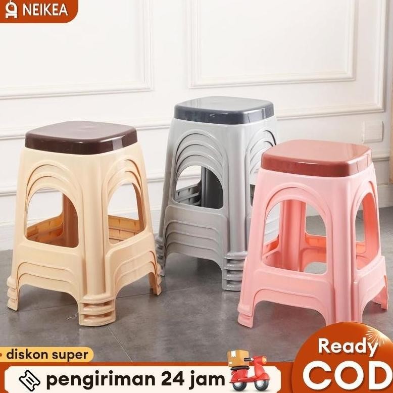 Kursi Bulat Kursi Baso Plastik Kursi Plastik Kursi Kamar Kursi Makan Kursi Belajar PlastikAnti-selip