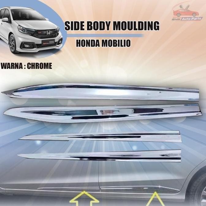 New LIST BODY MOBILIO CHROME / SIDE BODY MOULDING HONDA MOBILIO / ACCESSORIES MOBILIO