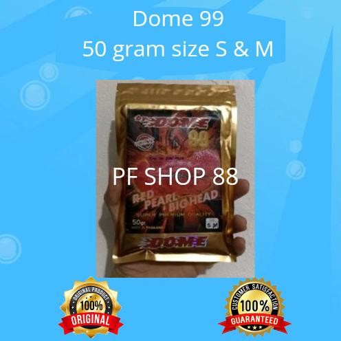 Terlaris Pelet Dome 99 Pelet Ikan Louhan 50 Gram Original