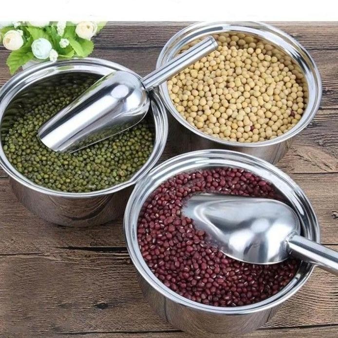 

Terlaris " Sendok Es Batu Tepung Stainless Steel Ice Shovel Gula Beras Biji Kopi