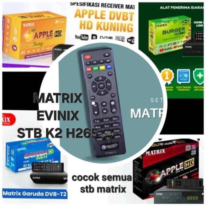 Diskon REMOTE STB MATRIX EVINIX K2 H265 EVENIX MATRIK EVINIK SET TOP BOK BOX tojil4 Kualitas Baik