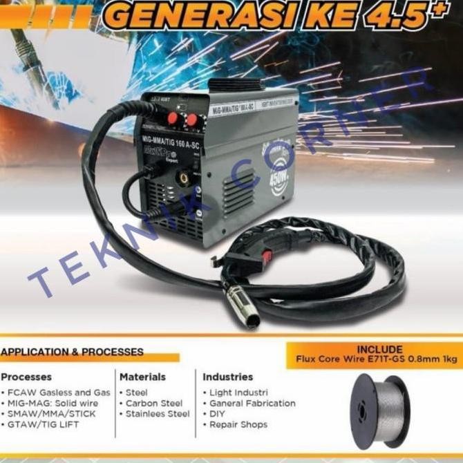 Multipro Mesin Las 3 In 1 450W Mig Mma Tig 160 A-Sc Travolas Argon New Stok