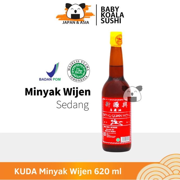 

EXP LAMA KUDA MINYAK WIJEN SESAME OIL MEDIUM 620 ML HALAL SENG GUAN HENG