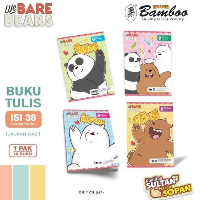 

SALE! BAMBOO BUKU TULIS KWARTO 38 LEMBAR 1 PAK ISI 10 BUKU