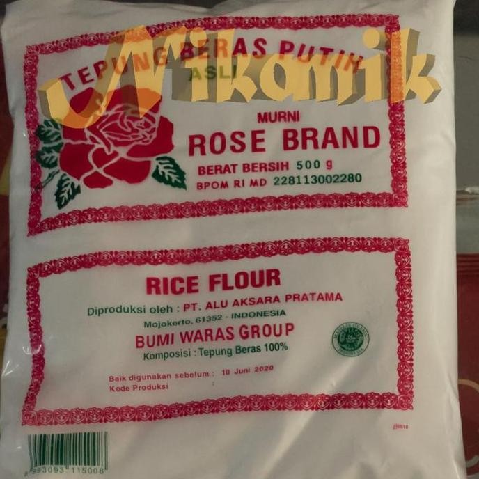 

Terlaris Tepung Beras Rose Brand 500Gr