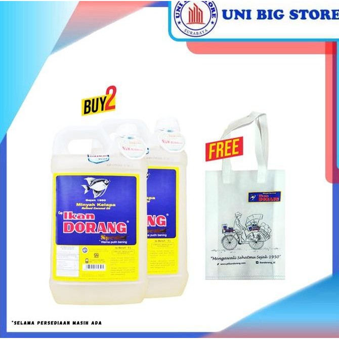 

EXP LAMA MINYAK GORENG IKAN DORANG SPESIAL 5 LITER