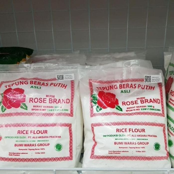 

Terlaris Rosebrand Tepung Beras Putih Asli 500Gr
