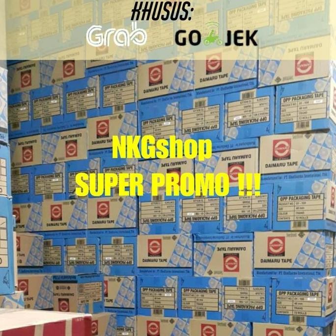 

SUPER PROMO !! Lakban Daimaru 2" 48mm x 90yard (1dus = 72roll)