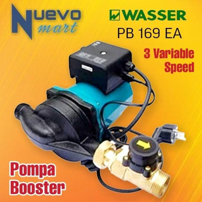 TERBARU - WASSER Booster Pump Pompa Dorong PB-169EA / PB 169EA / PB 169 EA