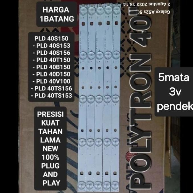 Murah BACKLIGHT BL TV POLYTRON 40 PLD-40TS153 PLD40TS153 40D153 5k 3v 5led tojil4