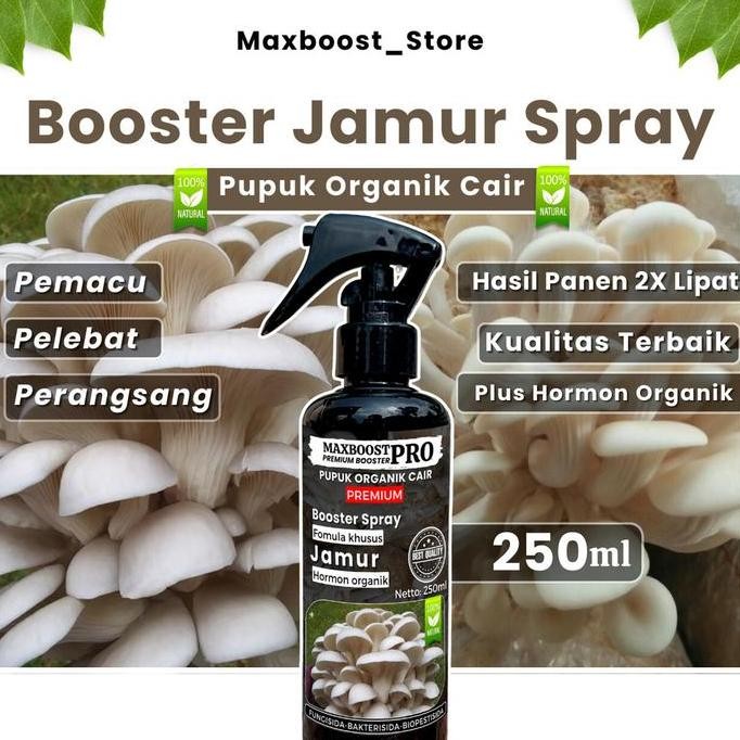 

Terlaris Pupuk Organik Cair Spray 250Ml Jamur, Poc Khusus Jamur Tiram, Panen 7 Kali Nutrisi Growbox Nutrisi Jamur