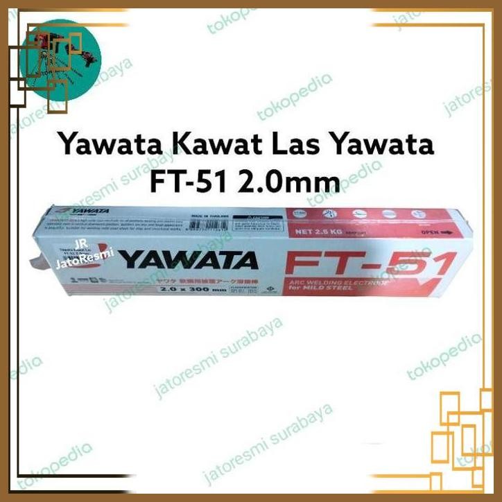 [JTR] KAWAT LAS BESI YAWATA FT-51 2.0MM X 300MM 2.5KG AWS A5.1 E6013