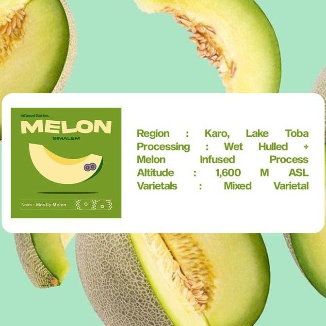 

ready stock Biji Kopi Arabika Manual Brew - Simalem Melon - 500 Gr