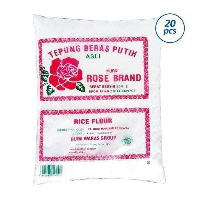 

Terlaris Terlaris Rose Brand Tepung Beras Putih 500 G [1 Karton Isi 20 Pcs]