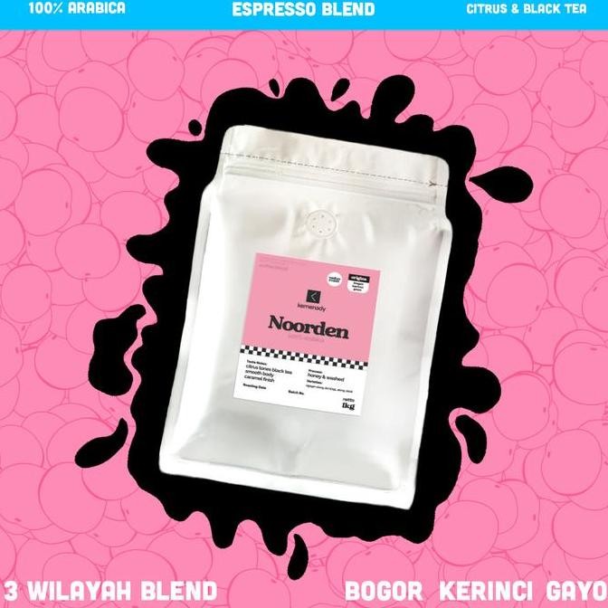 

ready stock Kopi Blend Noorden Blend 100% Arabica 1kg