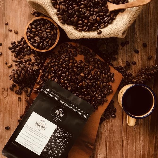 

ready stock PAPUA ARABICA DARK ROASTED COFFEE BEANS 200 GR