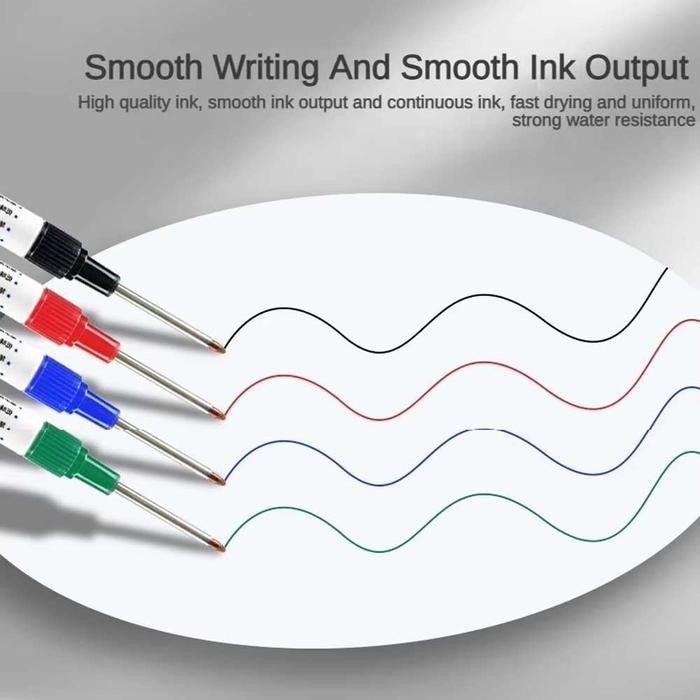 

New Year Spidol Long Nib Marker Quick Dry Waterproof Oil Based - Pm-318