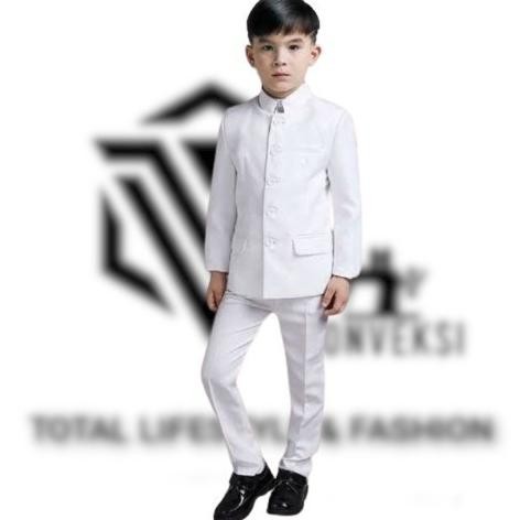 [2-13 tahun] jas koko mandarin anak - jas anak laki laki murah