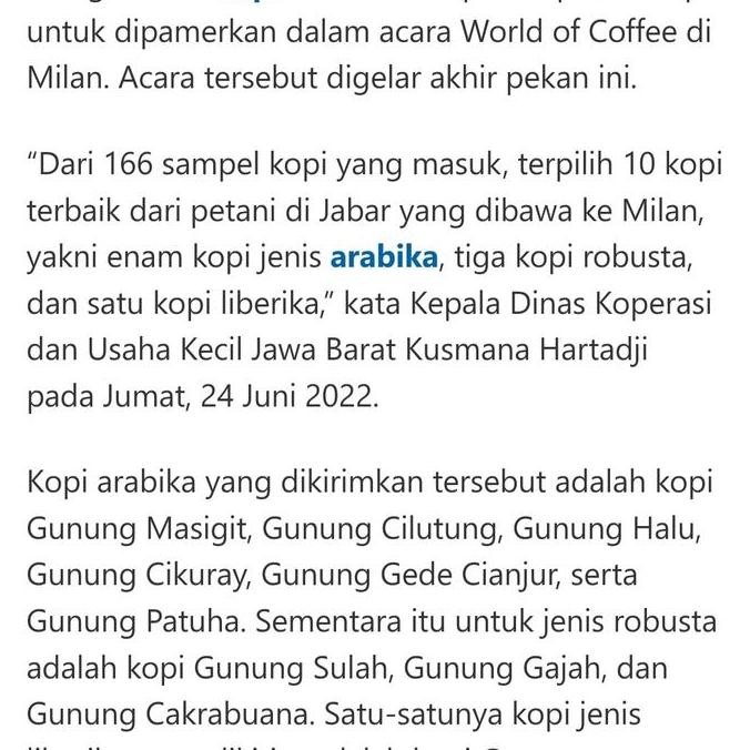 

ready stock Arabica Specialty / HALU HONEY / MILAN WORLD OF COFFEE 2022