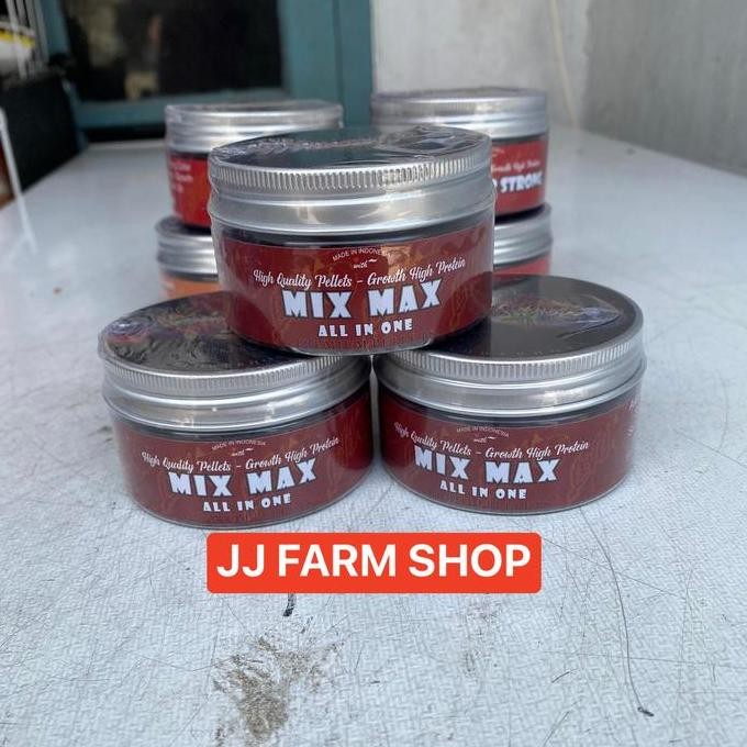 Terlaris Pelet Ikan Louhan Level3 Mix Max 50Gram Pelet Louhan Warna Jenong