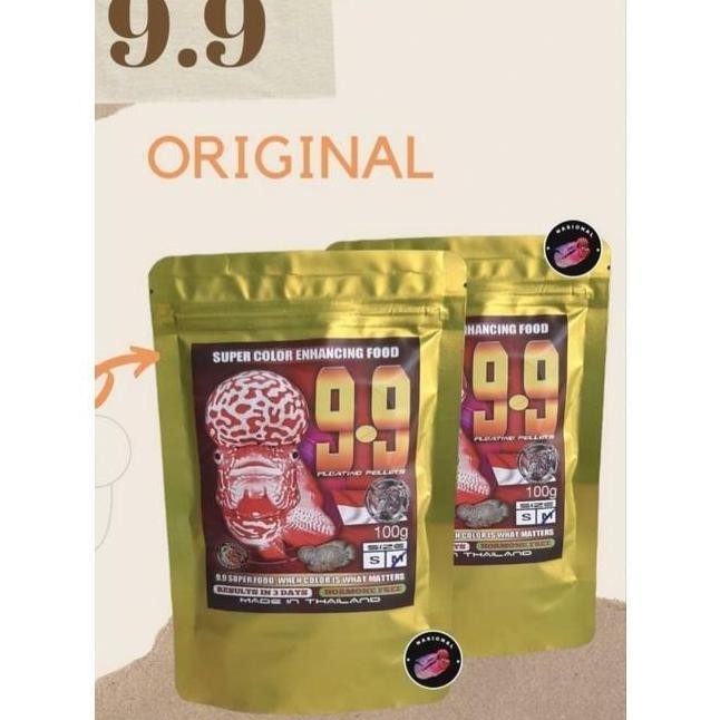 Terlaris Pelet 9.9 Makanan Ikan Louhan 100Gr Size Pelet Louhan 99 Original