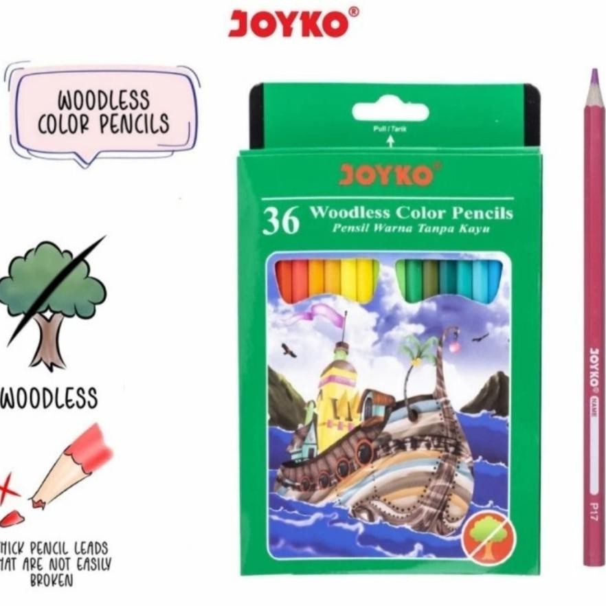 

fx-45 hj-64 Pensil Warna 36 Warna JOYKO CP-122 Panjang & Strong Leads / 36 Color Mewarnai High Quality Terlaris Terlaris