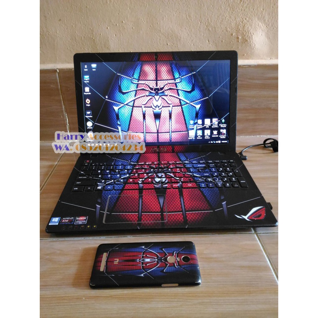 

Get2pcs Laptop Asus X550z Spiderman Garskin Casing Motif Dan Bisa Custom Bayar Ditempat