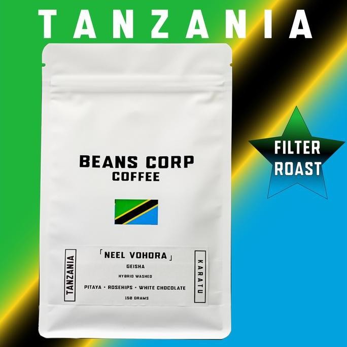 

ready stock Tanzania Gesha Neel & Kavita Vohora Finagro Estate - Geisha - Hybrid Washed - Filter Specialty Coffee Arabica Beans Corp - Biji Kopi Arabika Manual Brew