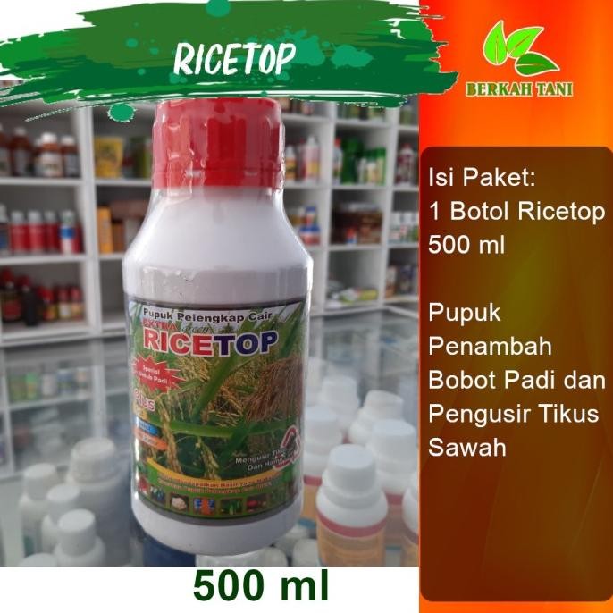 

Terlaris Ricetop 500 Ml Penambah Bobot Padi Dan Pengusir Tikus