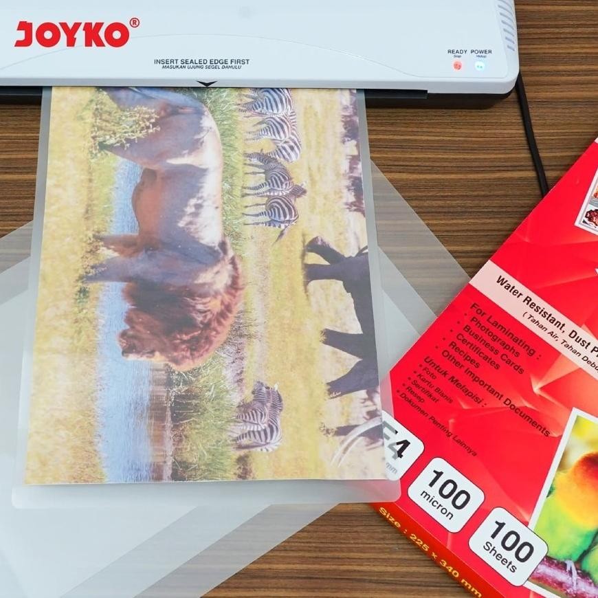 

Murah Meriah fbx-4 JOYKO Laminating Film F4 LF100-2234 Size F4 100 Mic / Plastik Laminasi 100 Set Murah Hemat Murah