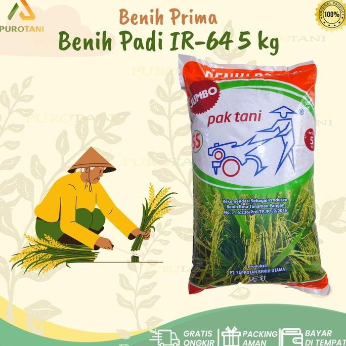 

Terlaris Benih Prima Saprotan Utama Padi Ir-64 Pak Tani Bibit Ir 64 Ss 5Kg