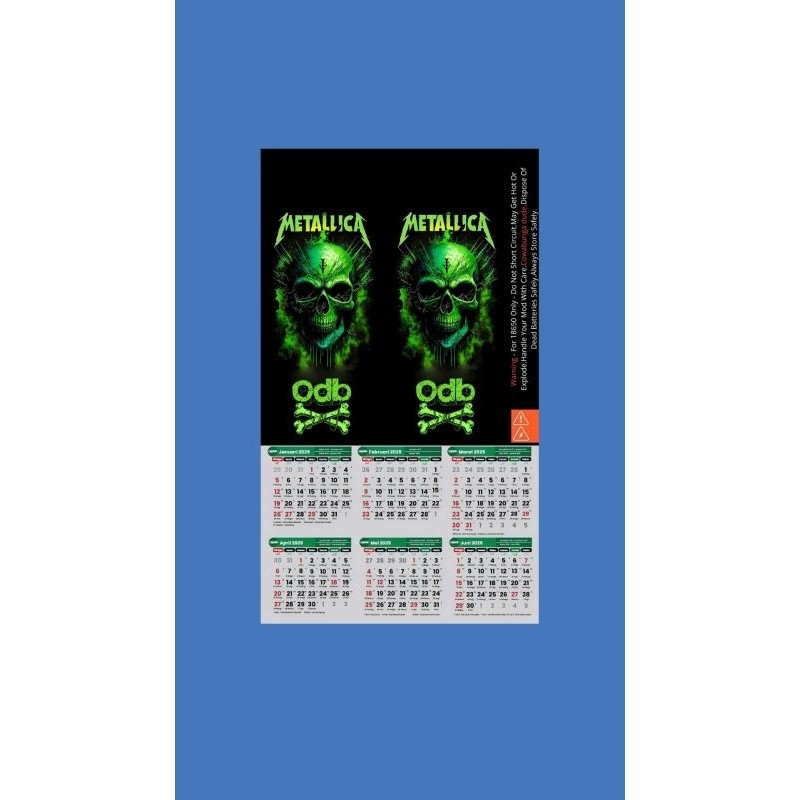 

Get2pcs Ambitionstore Kalender Stiker Wrap Baterai 18650 Odb Random V9 Series Pelindung Dan Penghias Untuk Segala Merek 60 Garskin Casing Motif Bisa Custom Bayar Ditempat