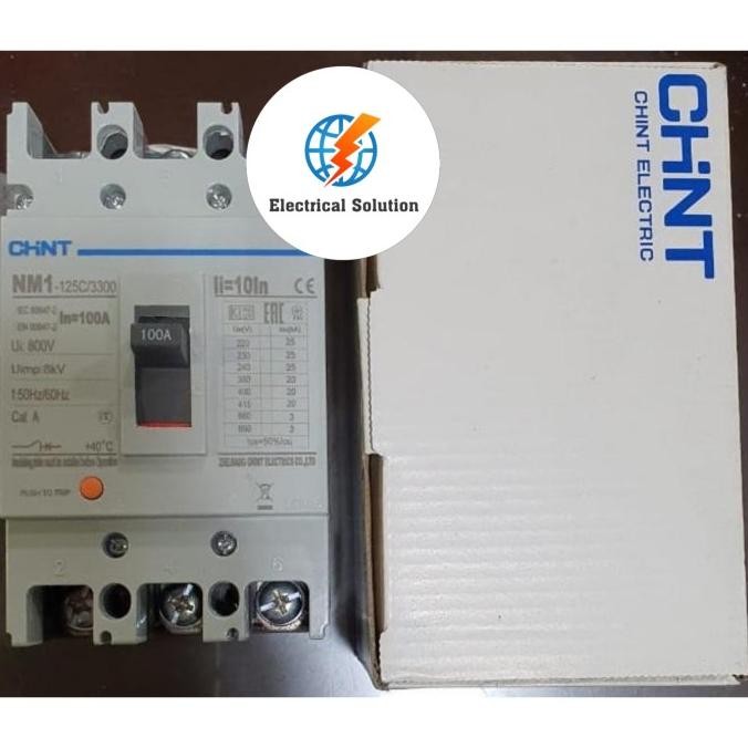 MCCB CHINT / BREAKER CHINT 3POLE 100A