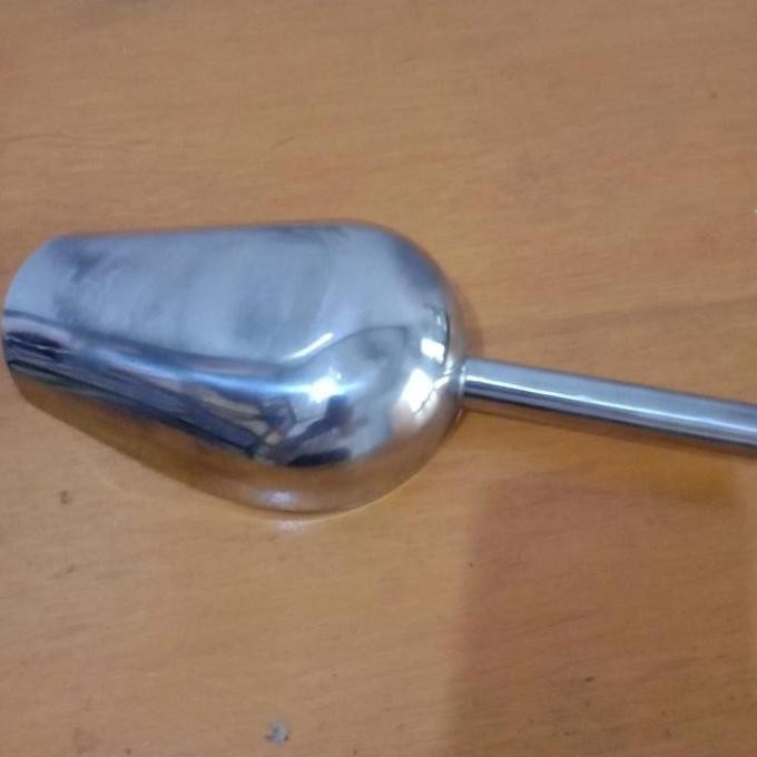 

Terlaris Sekop Es Batu / Sendok Tepung, Beras, Dln. Stainless Ukuran Besar Diameter 15 Cm - 6 Cm Serbaguna Tahan Lama