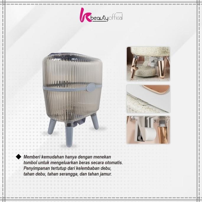 

Terlaris Kb-C841 Dispenser Beras 12Kg Tempat Beras Estetik / Kotak Penyimpanan Makanan Kacang Tepung / Wadah Beras Rice Box Storage Perlengkapan Dapur