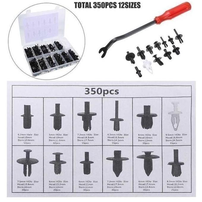 New Klip Bemper Klip Kancing Baut Plastik Mobil AYLA/AGYA Universal