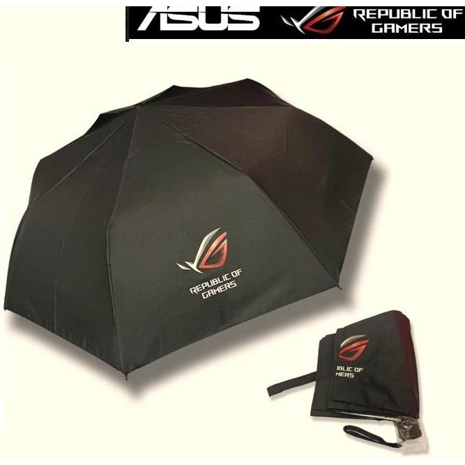 Payung lipat Fashion cowok cewek Design Logo Asus ROG Terbaru Original