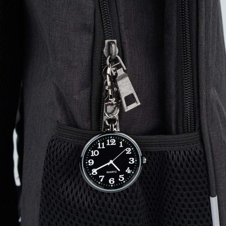 Jam Saku Digital Jam Saku Gantungan Kunci Quartz Analog Dial Bulat Simple Portable