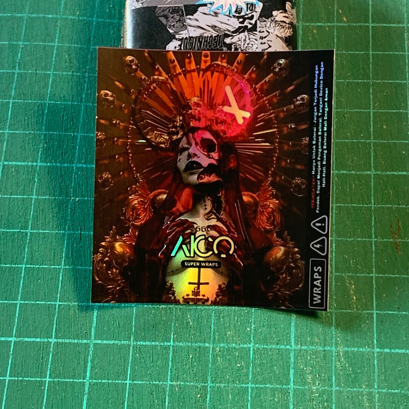 

Get2pcs Aico Wrap Baterai 18650 Hologram Super Anime Satan 69 Garskin Casing Motif Dan Bisa Custom Bayar Ditempat