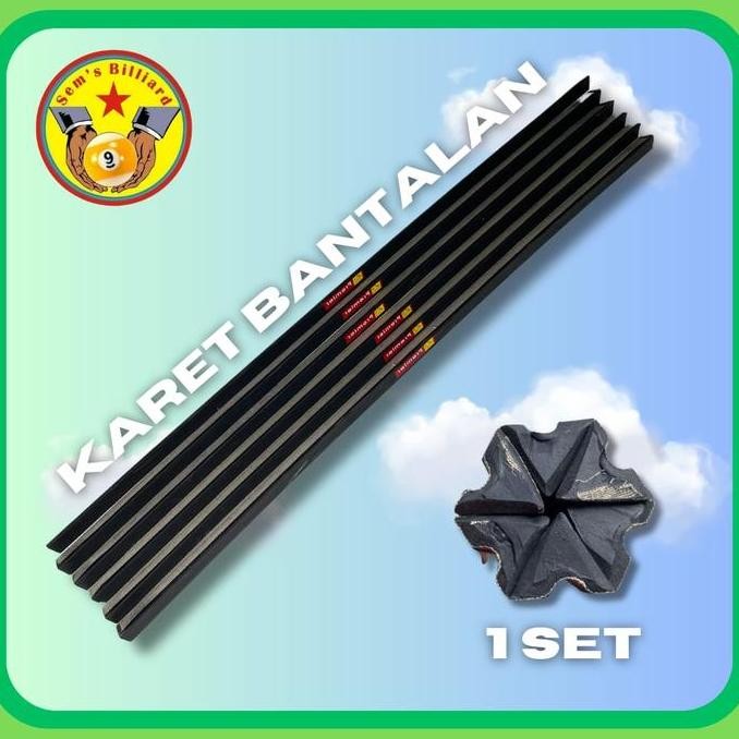 Karet ban meja billiard 9 ft preer - rubber billiard preum