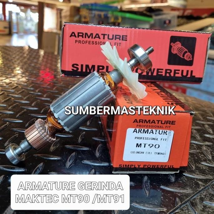 ARMATURE MT90 MAKTEC ANGKER GERINDA MAKTEC MT 90 ROTOR MAKTEC MT90 DISKON
