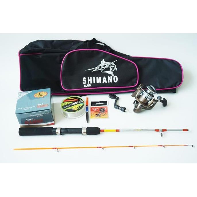 Produk Baru SET PANCING KOMPLIT MINI REEL DAN JORAN LENTUR KEKUATAN HINGGA 8KG