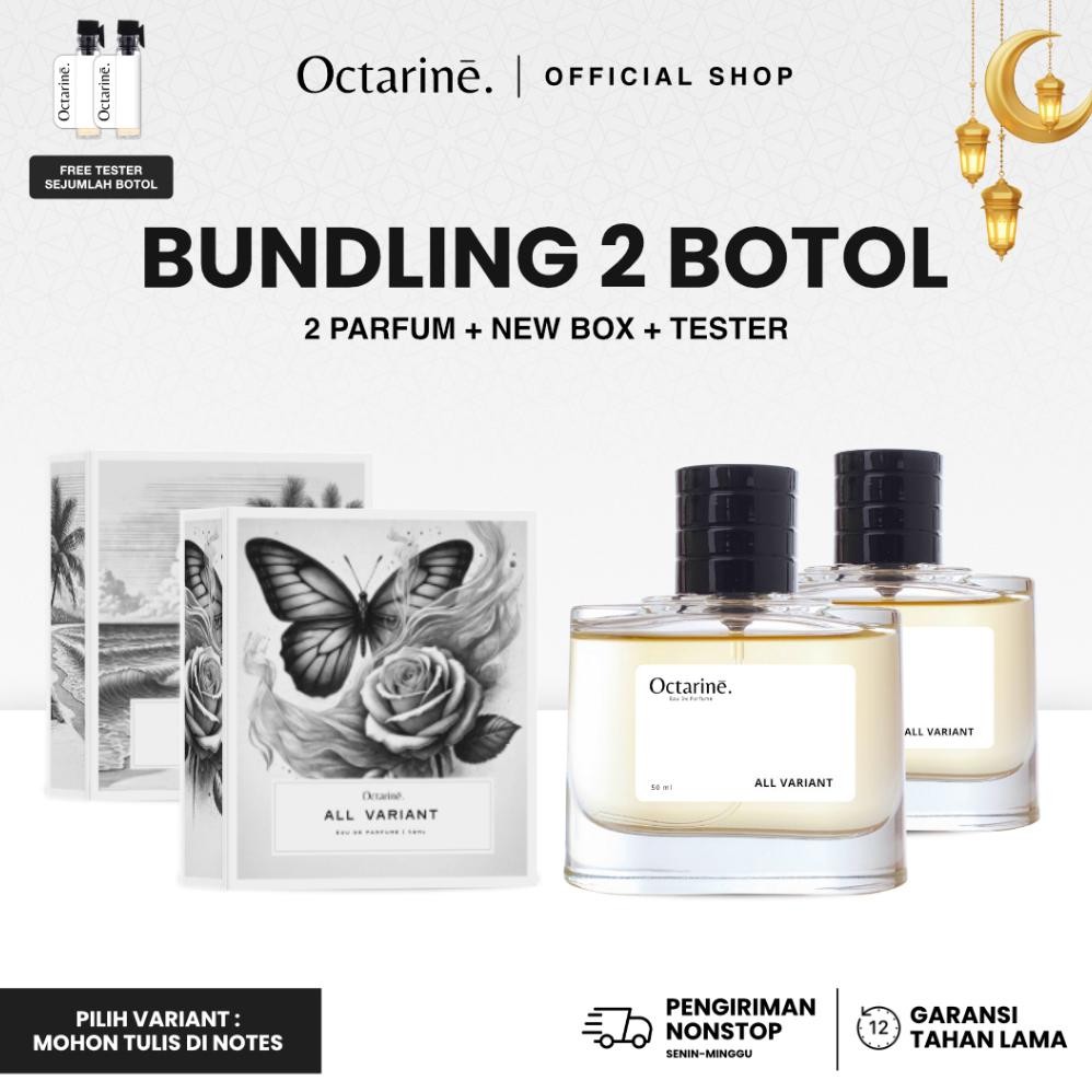 tu-67 RHH-1823 [ LELANG KHUSUS LIVE ] Bundling 2 Botol Parfum 50ml Gratis Emas Bebas Pilih Floral Va