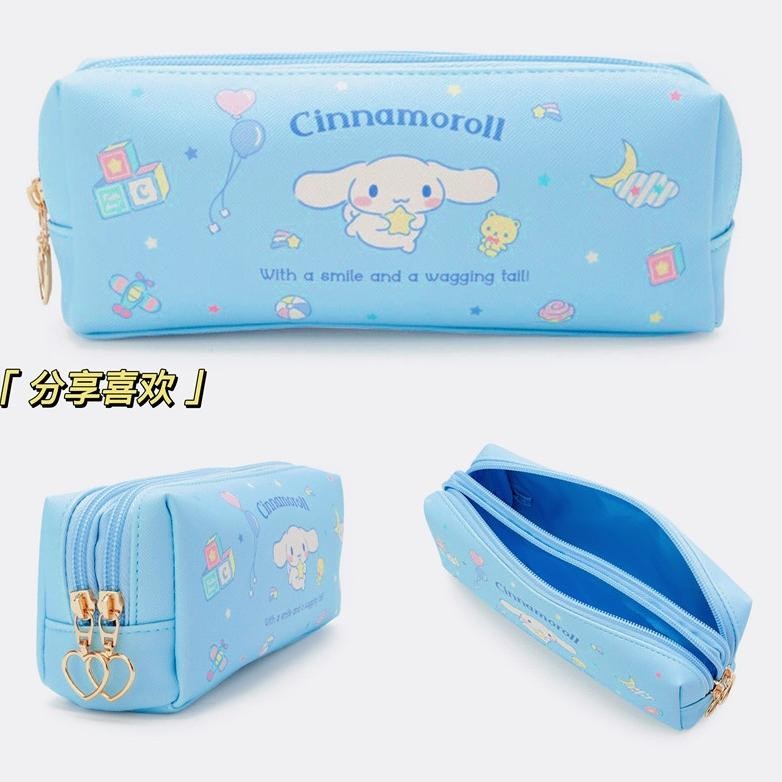 

&$** TEMPAT PENSIL 2 SEKAT MOTIF KARTUN SANRIO PREMIUM CINAMOROLL MELODY KUROMI LUCU i-81