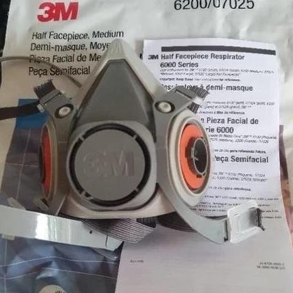 Masker 3M 6200 Respirator + 3M 6001 Cartridge Filter Complete Set