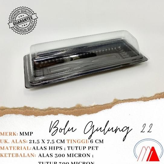 WK [ISI 20] mika tray kue bolu gulung BGT 22 / mika bolu gulung ukuran 22cm / mika kue bolu gulung p