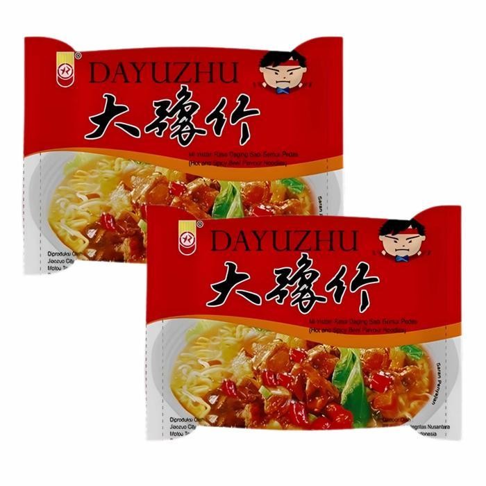 

Dayu Zhu / Mie Instan Rasa Daging Sapi Semur Pedas / Hot & Spicy Beef Flavor Noodles / 52Gr